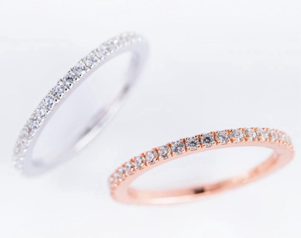 18K white gold/18k rose gold Diamond ring